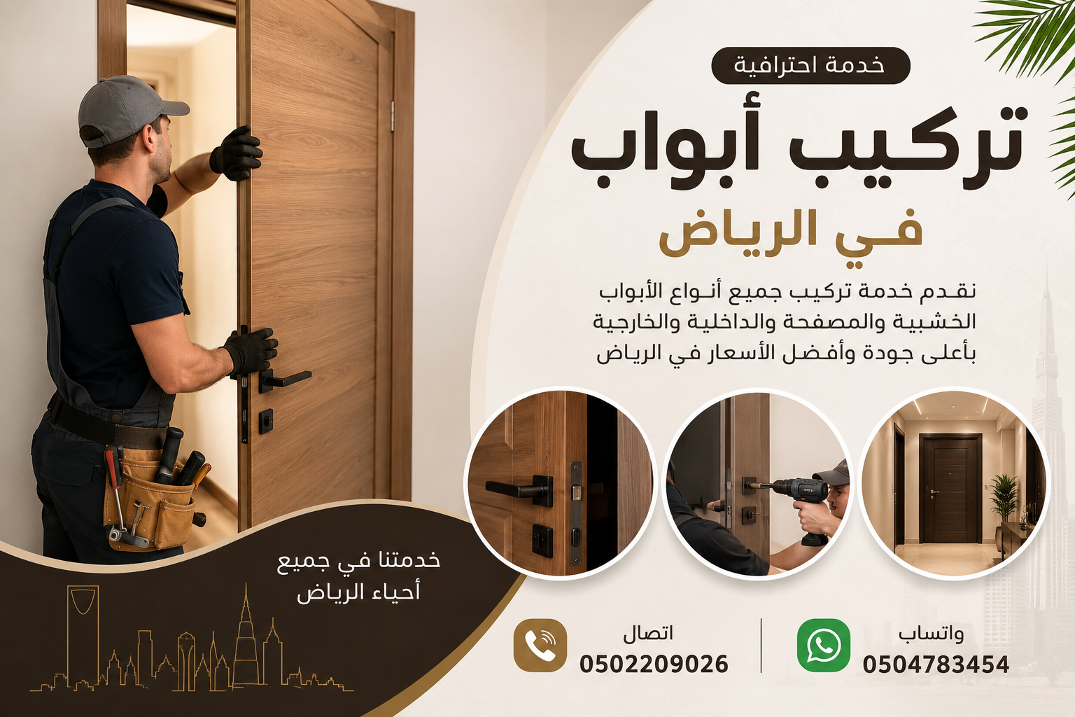 تركيب أبواب بالرياض 0504783454 | تركيب أثاث بالرياض